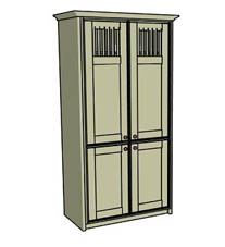 Double spindle larder cupboard - Click here to view this product