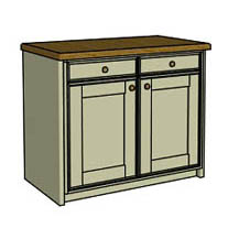 Double drawer & door  - Click here to view this product