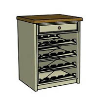 Drawer & wine rack  - Click here to view this product