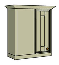 Door only unit with corner storage - Click here to view this product
