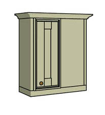 Door only unit with corner storage  - Click here to view this product